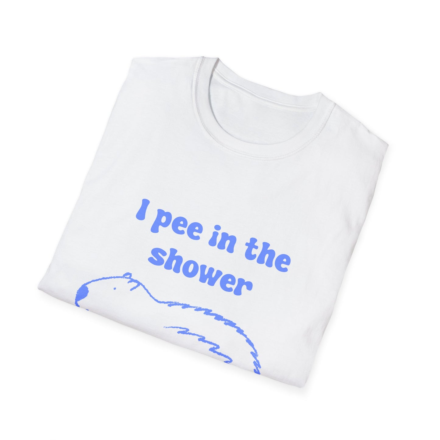 I Pee In The Shower Unisex Softstyle T-Shirt