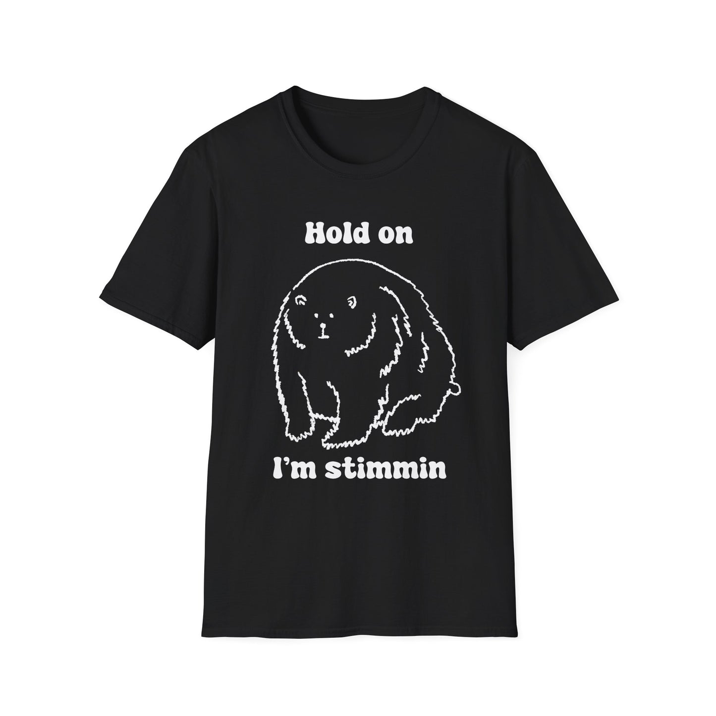 Hold On I'm Stimmin Unisex Softstyle T-Shirt