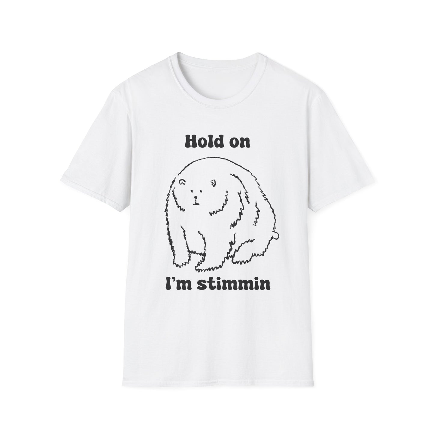 Hold On I'm Stimmin Unisex Softstyle T-Shirt