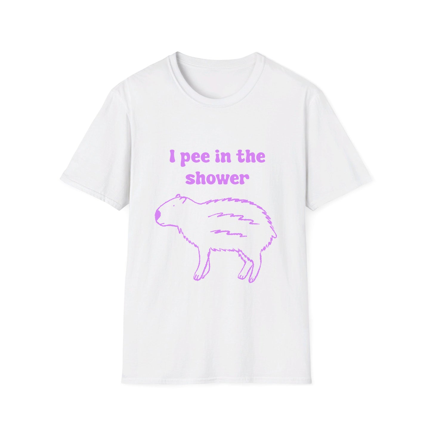 I Pee In The Shower Unisex Softstyle T-Shirt