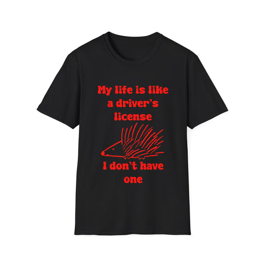 My life Is Like A Drivers License I Don't Have One Unisex Softstyle T-Shirt