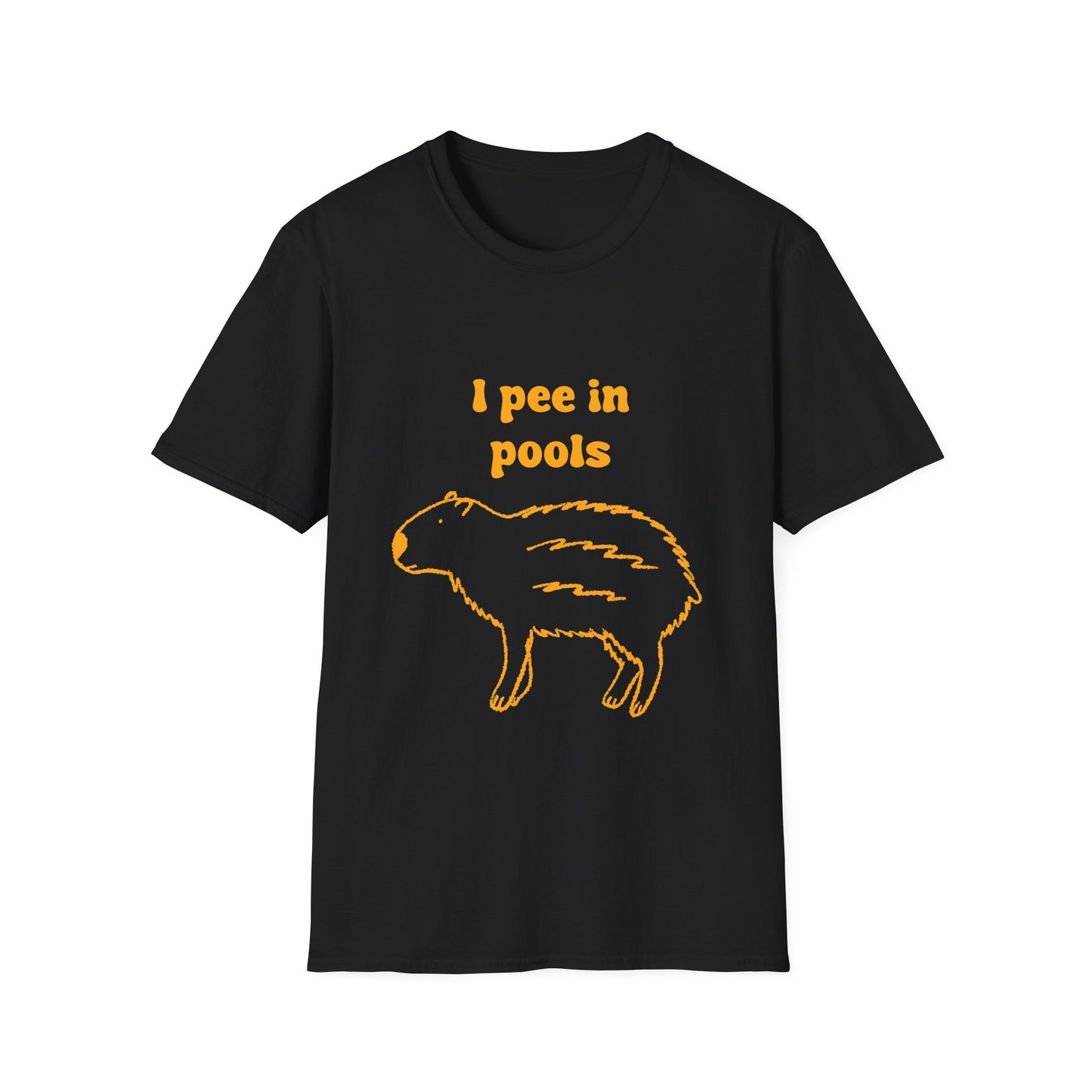 I Pee In Pools Unisex Softstyle T-Shirt