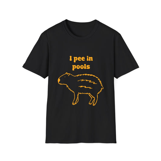 I Pee In Pools Unisex Softstyle T-Shirt