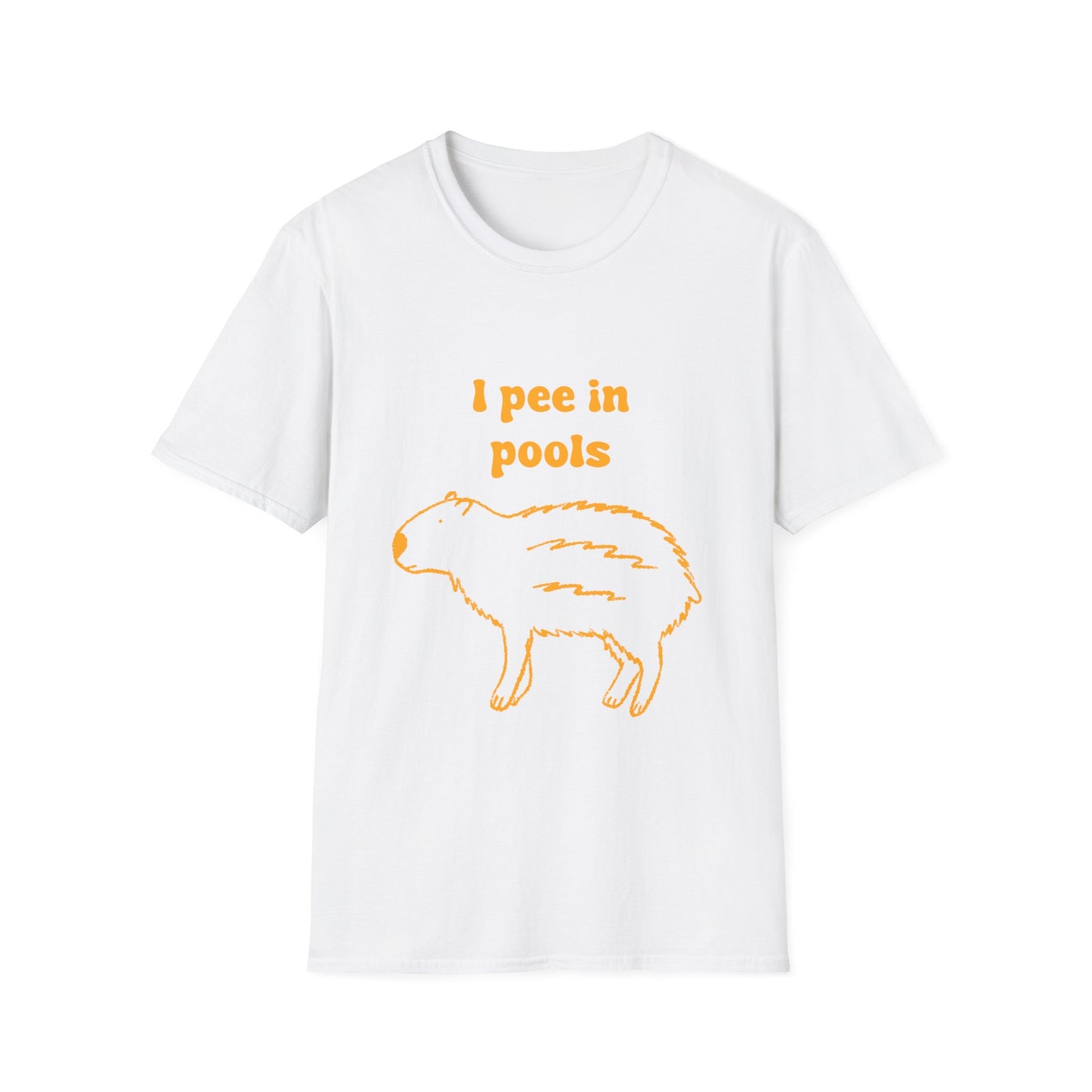 I Pee In Pools Unisex Softstyle T-Shirt