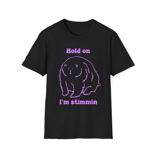 Hold On I'm Stimmin Unisex Softstyle T-Shirt