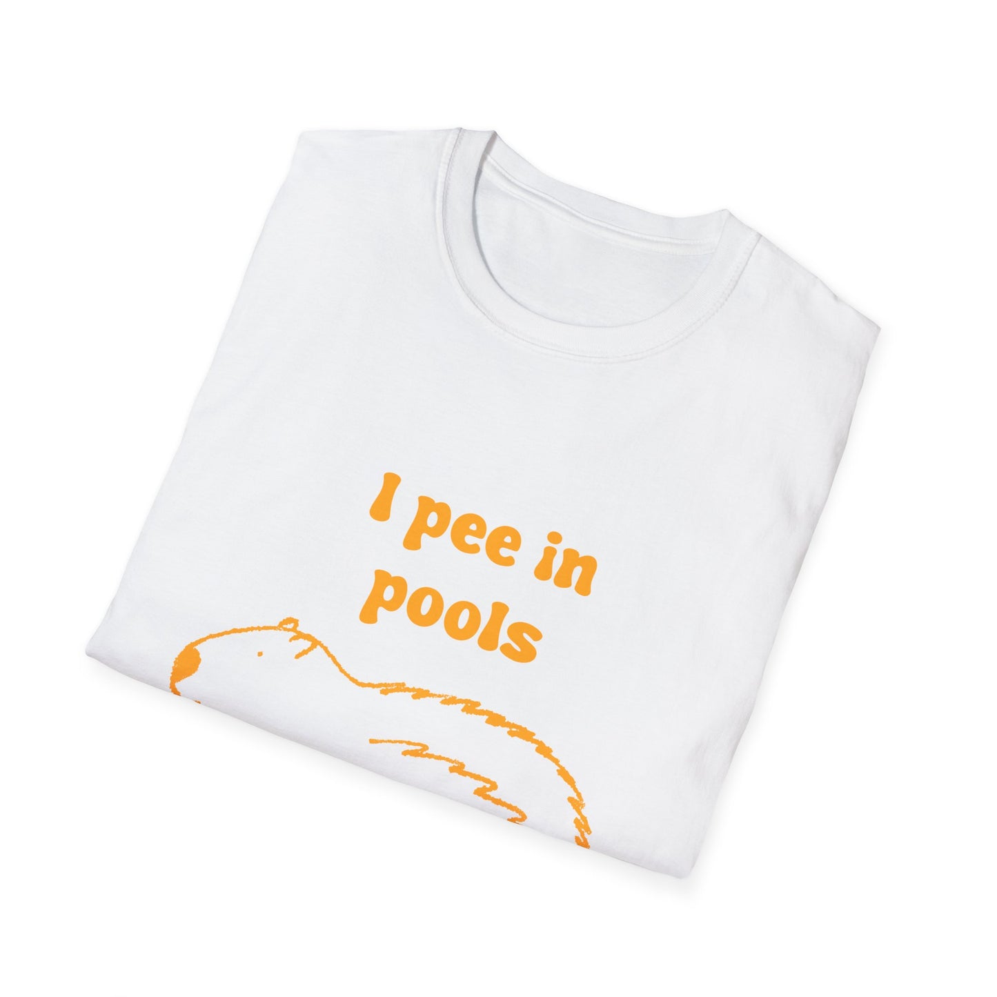 I Pee In Pools Unisex Softstyle T-Shirt