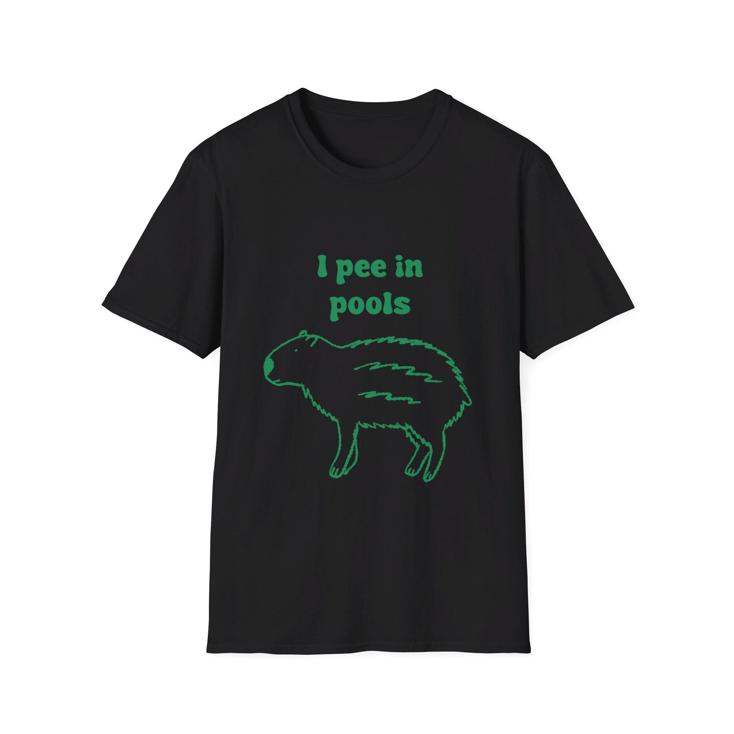 I Pee In Pools Unisex Softstyle T-Shirt