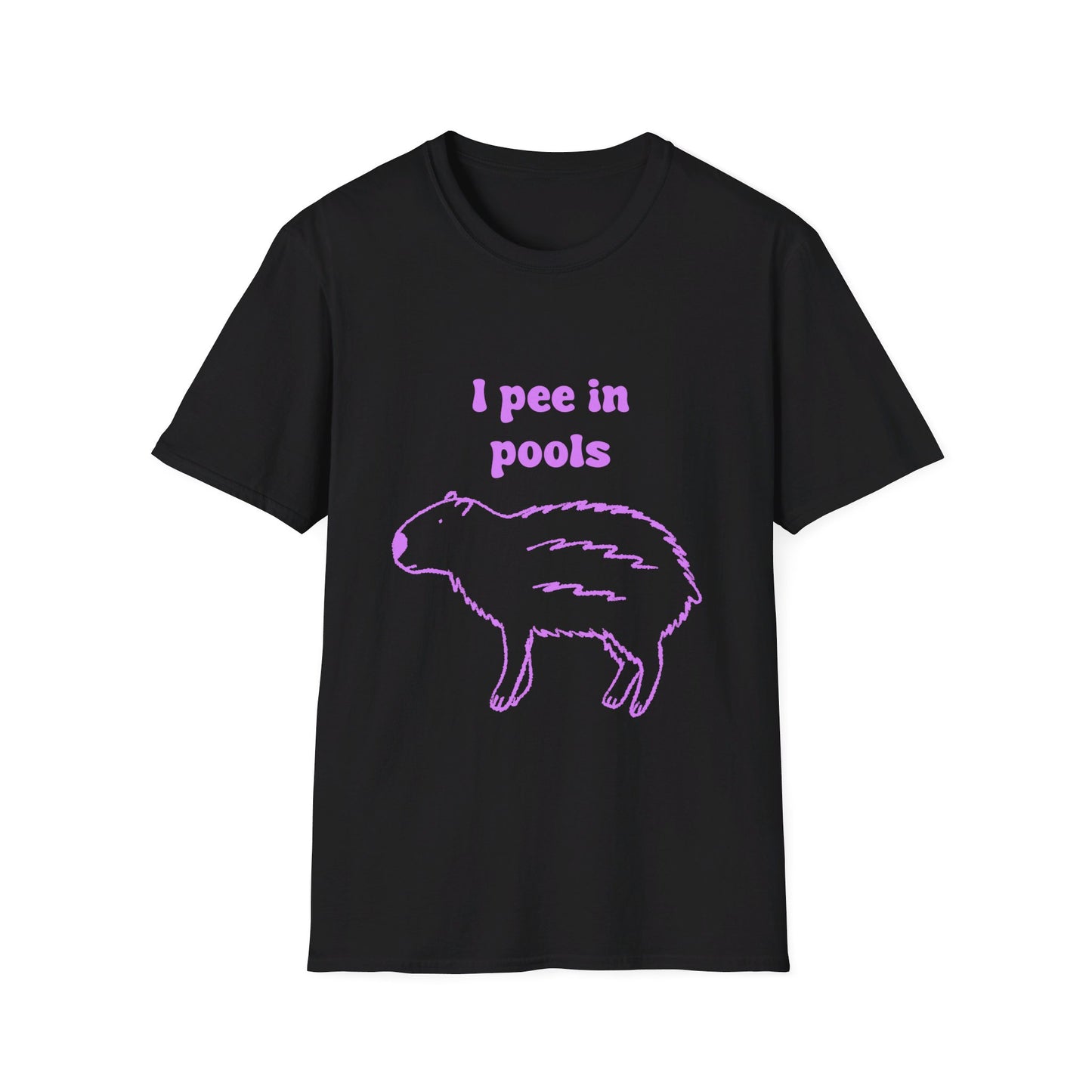I Pee In Pools Unisex Softstyle T-Shirt