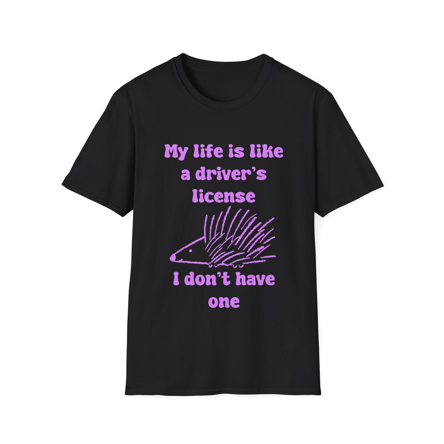 My life Is Like A Drivers License I Don't Have One Unisex Softstyle T-Shirt