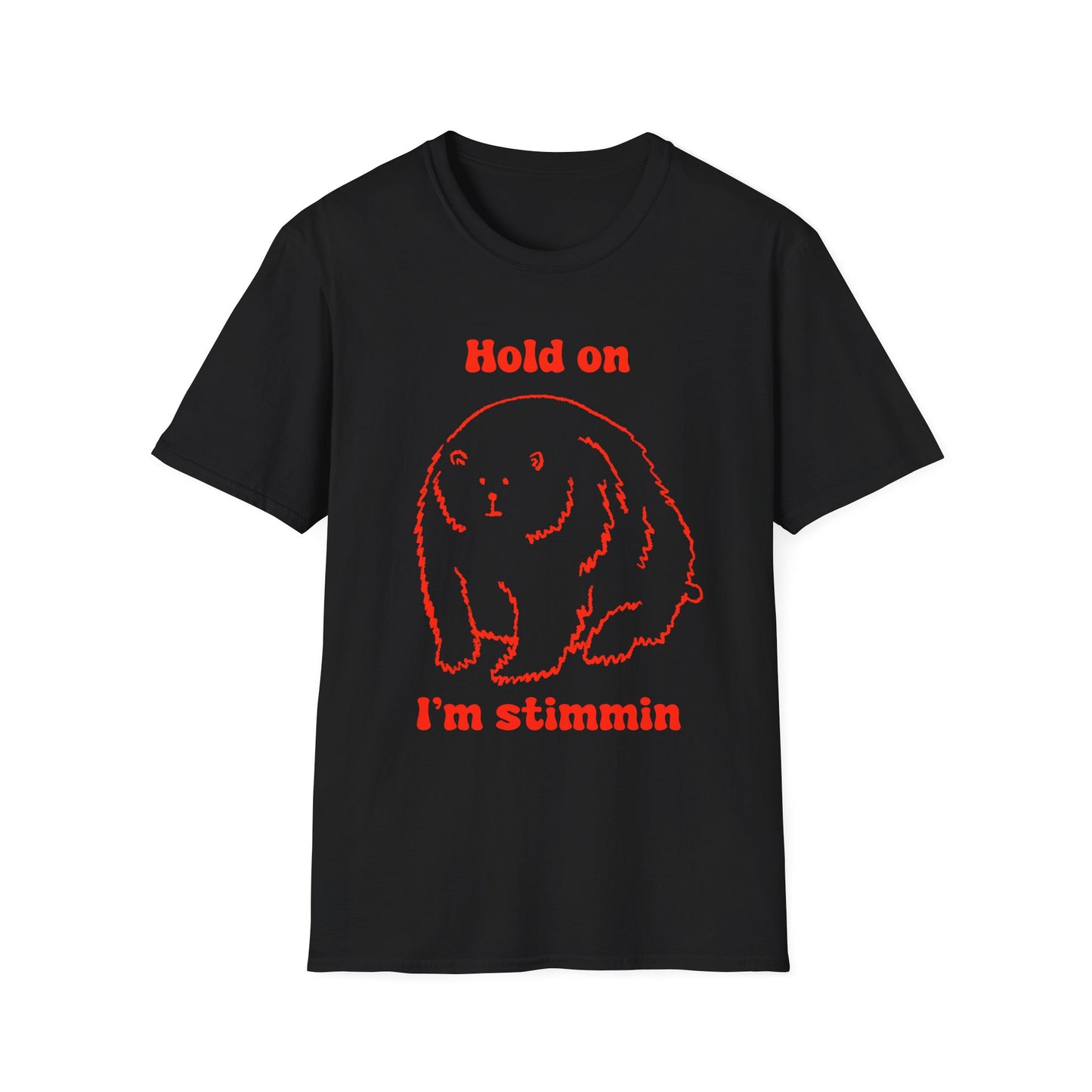Hold On I'm Stimmin Unisex Softstyle T-Shirt