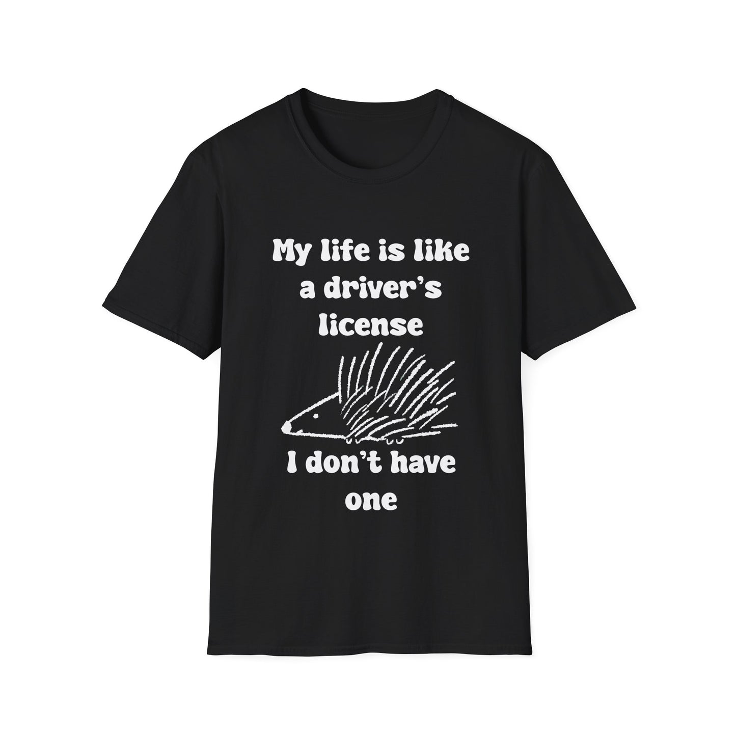 My life Is Like A Drivers License I Don't Have One Unisex Softstyle T-Shirt