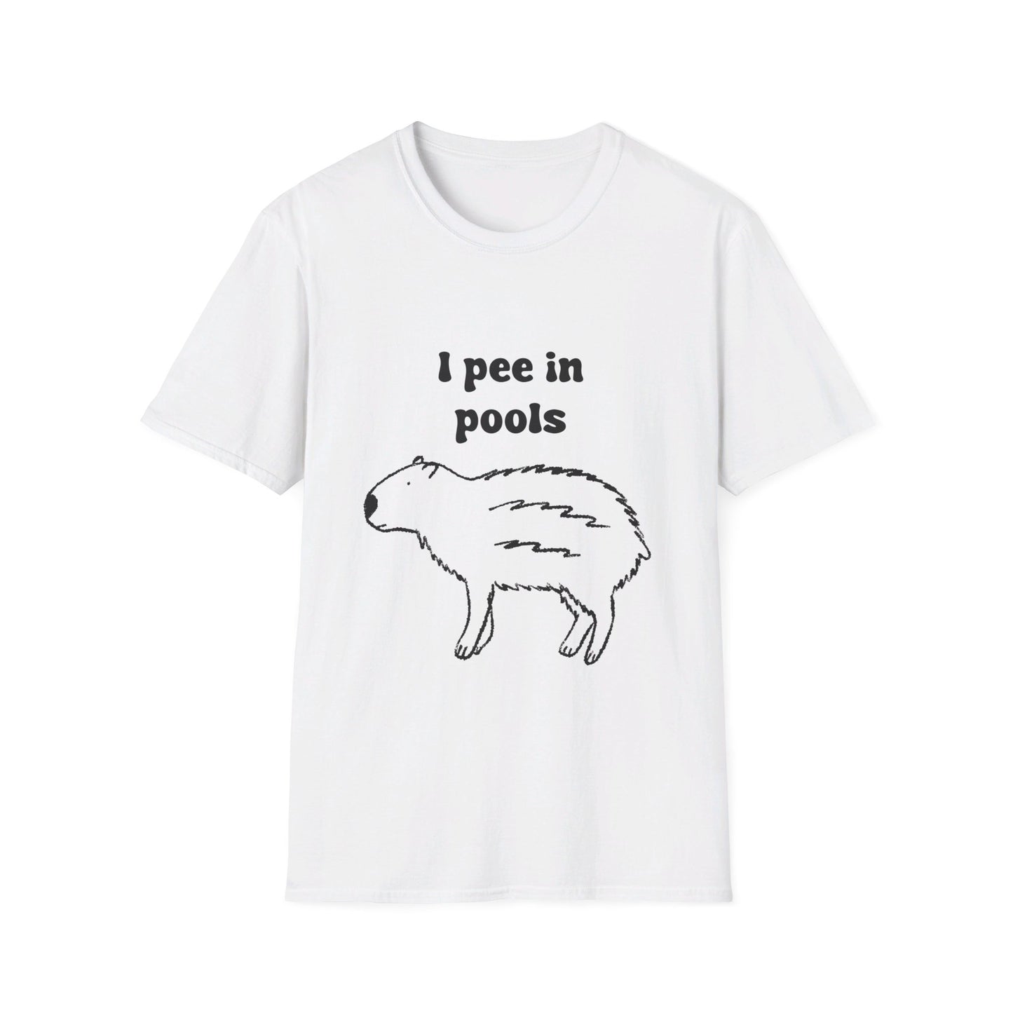 I Pee In Pools Unisex Softstyle T-Shirt