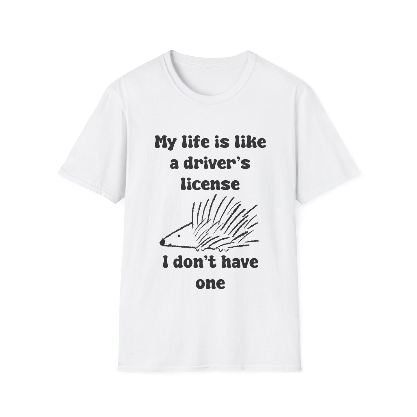 My life Is Like A Drivers License I Don't Have One Unisex Softstyle T-Shirt