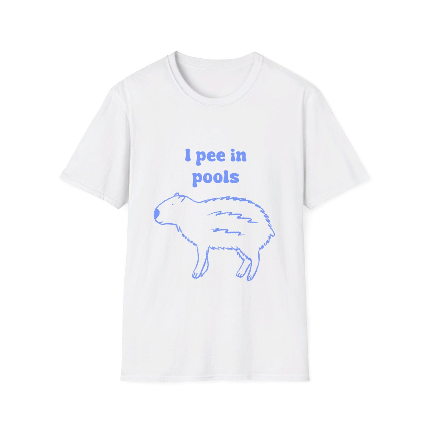 I Pee In Pools Unisex Softstyle T-Shirt