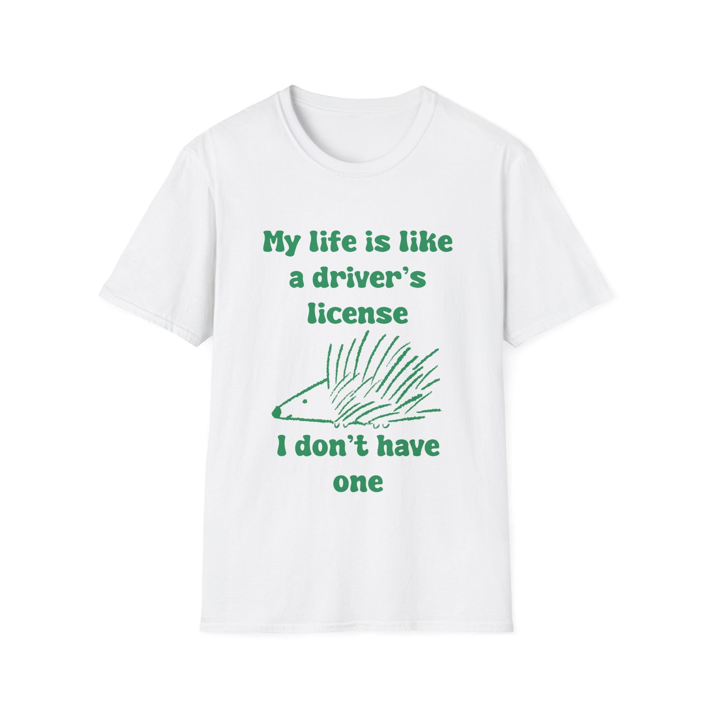 My life Is Like A Drivers License I Don't Have One Unisex Softstyle T-Shirt