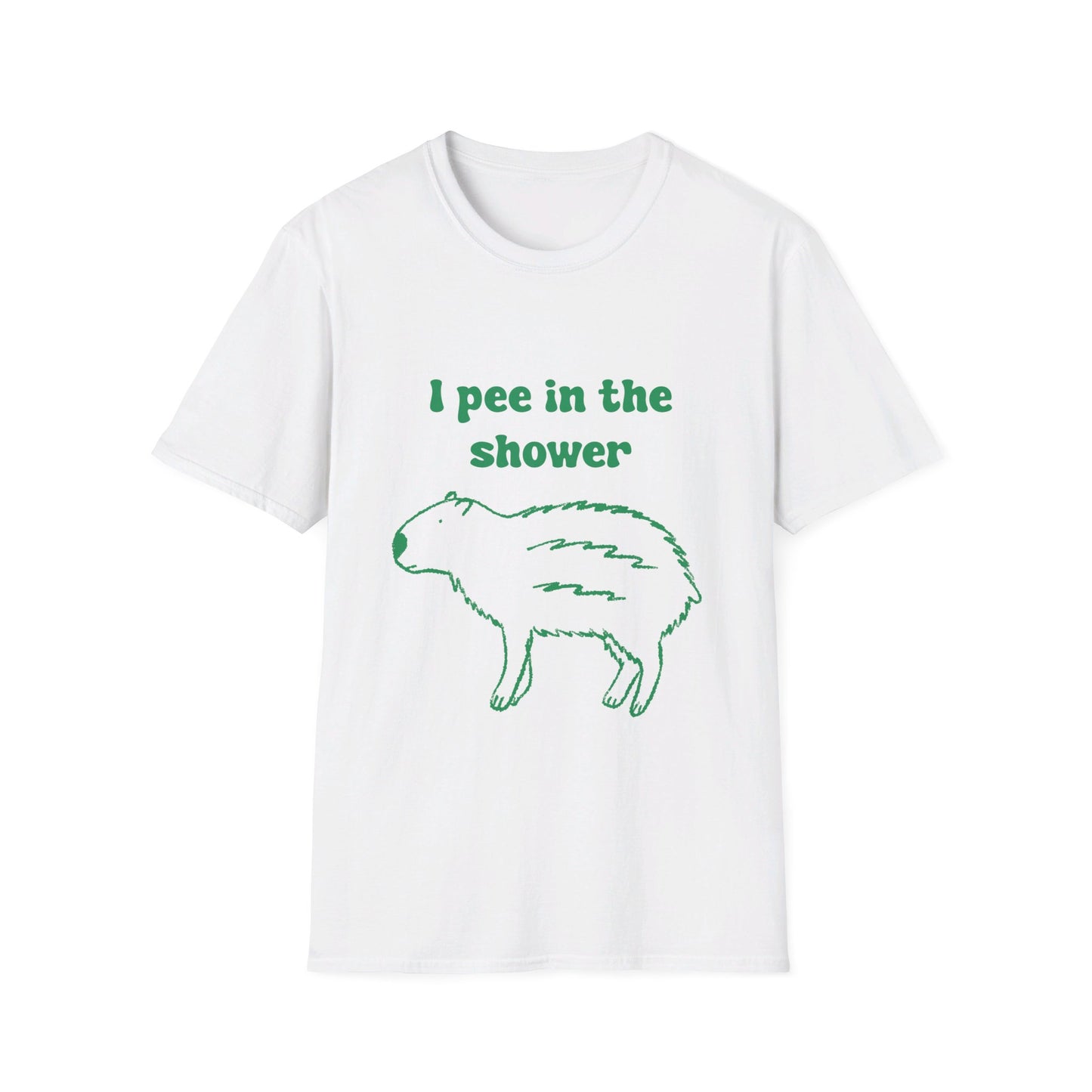 I Pee In The Shower Unisex Softstyle T-Shirt