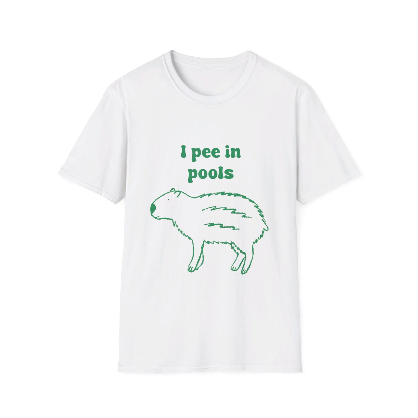 I Pee In Pools Unisex Softstyle T-Shirt