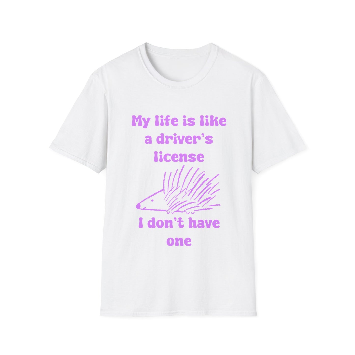 My life Is Like A Drivers License I Don't Have One Unisex Softstyle T-Shirt