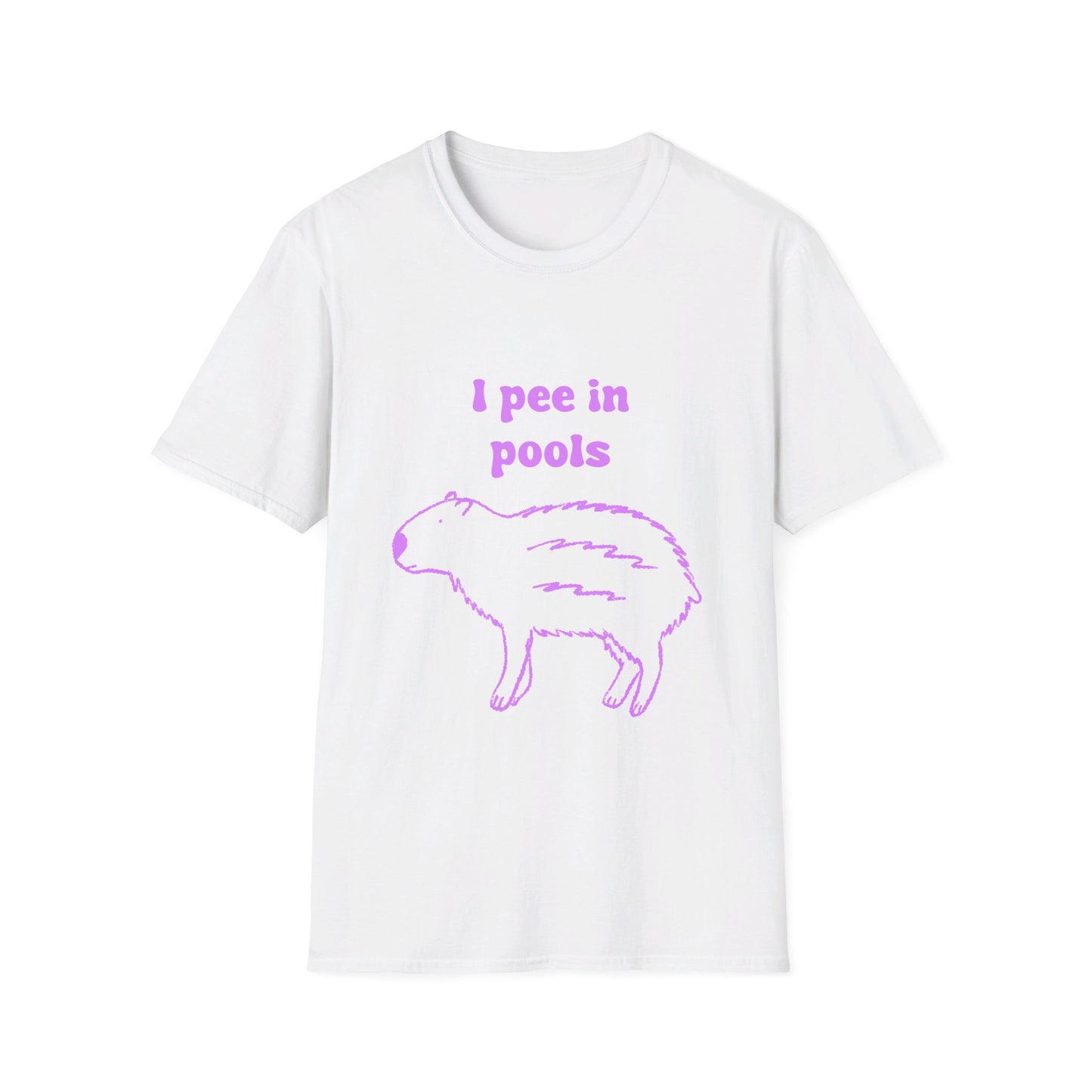 I Pee In Pools Unisex Softstyle T-Shirt