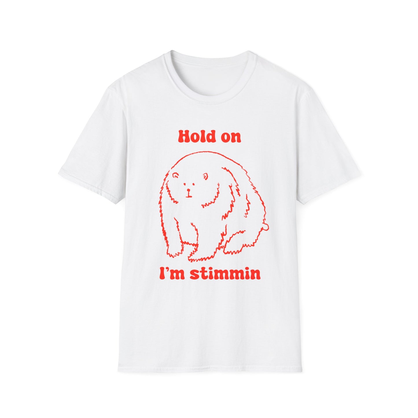 Hold On I'm Stimmin Unisex Softstyle T-Shirt