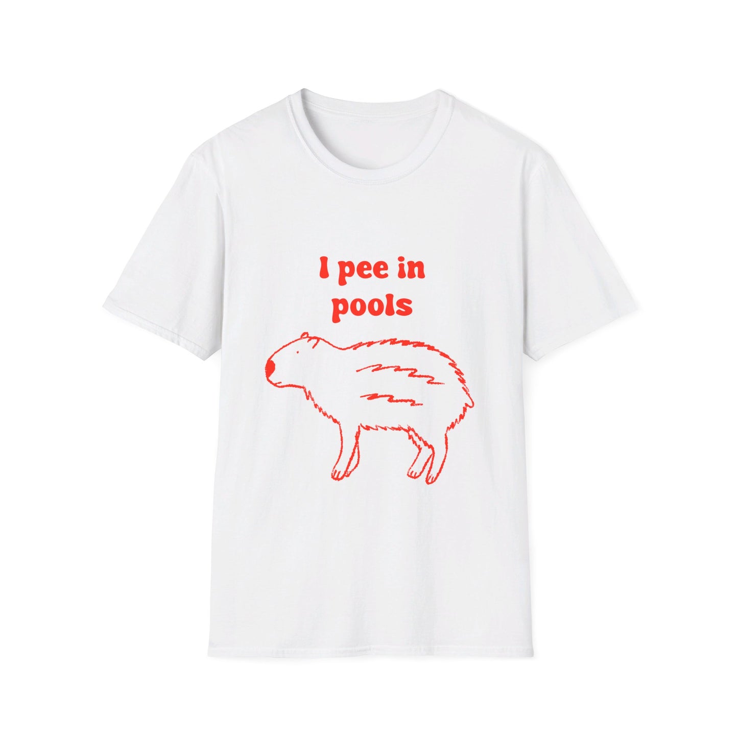 I Pee In Pools Unisex Softstyle T-Shirt